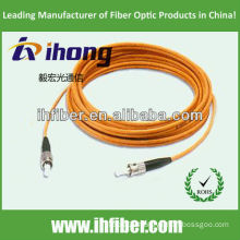 ST multimode simplex fiber optic patch cord manufacturer with high quality